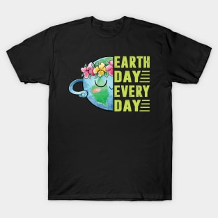 Earth Day Everyday Retro Environmental Earth Day Kids Women T-Shirt